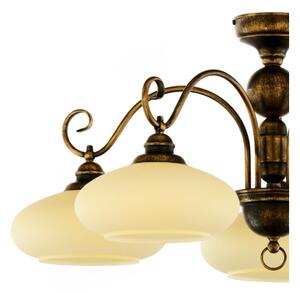 Brilagi - Prisadený luster MOLLERO 5xE27/15W/230V, priemer 84 cm, bronz/patina