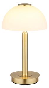 Globo 21953M - LED stmievateľná dotyková stolová lampa ULDIN LED/7W/230V 3000K mosadz