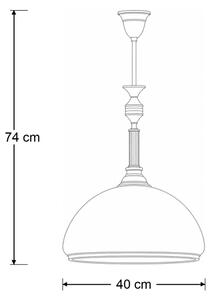 Brilagi - Luster na tyči TAURUS 1xE27/15W/230V pr. 40 cm bronz