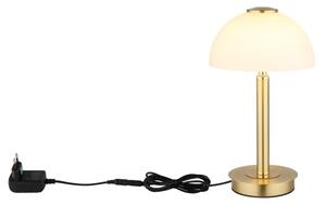 Globo 21953M - LED stmievateľná dotyková stolová lampa ULDIN LED/7W/230V 3000K mosadz