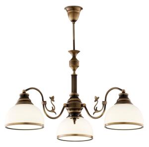 Brilagi - Stropný luster na tyči TAURUS 3xE27/15W/230V priemer 70 cm bronz