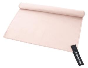 Set ružovej rýchloschnúcej osušky a uteráku DecoKing EKEA, 70 × 140 cm + 30 × 50 cm