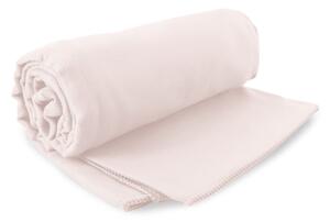 Set ružovej rýchloschnúcej osušky a uteráku DecoKing EKEA, 70 × 140 cm + 30 × 50 cm