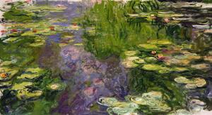 Claude Monet - Umelecká tlač Lekná, (40 x 22.5 cm)
