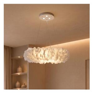 Brilagi - LED luster na lanku FEATHER 3xE27/40W/230V + 3xLED/3W pr. 50 cm biela