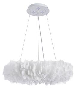 Brilagi - LED luster na lanku FEATHER 3xE27/40W/230V + 3xLED/3W pr. 50 cm biela