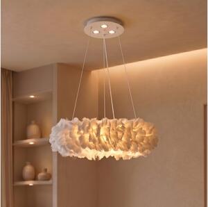 Brilagi - LED luster na lanku FEATHER 3xE27/40W/230V + 3xLED/3W pr. 40 cm biela