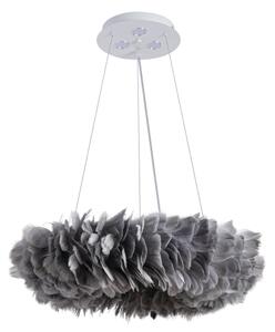 Brilagi - LED luster na lanku FEATHER 3xE27/40W/230V + 3xLED/3W pr. 50 cm šedý