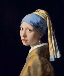 Jan (1632-75) Vermeer - Umelecká tlač Dievča s perlou, (35 x 40 cm)