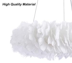 Brilagi - LED luster na lanku FEATHER 3xE27/40W/230V + 3xLED/3W pr. 40 cm biela