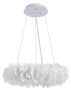 Brilagi - LED luster na lanku FEATHER 3xE27/40W/230V + 3xLED/3W pr. 40 cm biela