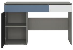 Písací stôl LASER modrá/sivá