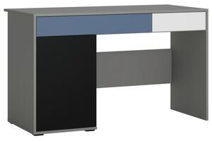 Písací stôl LASER modrá/sivá
