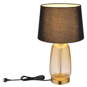Globo 24142S - Stolná lampa CLASSY 1xE27/40W/230V čierna/hnedá