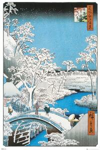 Plagát, Obraz - Hiroshige - The Drum Bridge