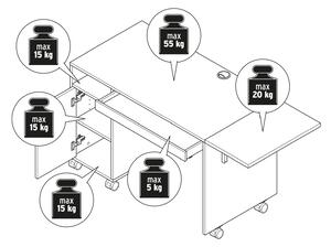 Multifunkčný stôl s rozkladacou stolovou doskou