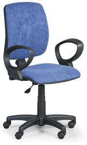 Pracovná stolička Torino II podrúčky D modrá