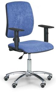 Pracovná stolička Torino II podrúčky T modrá
