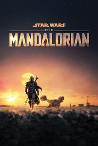 Plagát, Obraz - Star Wars: The Mandalorian - Dusk, (61 x 91.5 cm)