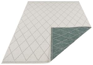 Mujkoberec Original Kusový koberec Nora 103726 Green, Creme – na von aj na doma - 80x150 cm