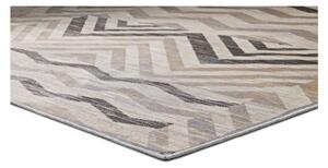 Sivý koberec z viskózy Universal Belga Zig Zag, 100 x 140 cm