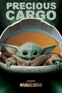 Plagát, Obraz - Star Wars: The Mandalorian - Precious Cargo (Baby Yoda), (61 x 91.5 cm)