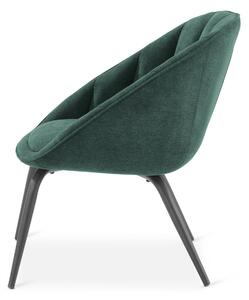 Čalúnená stolička, sivo-zelená