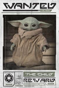 Plagát, Obraz - Star Wars: The Mandalorian - Wanted The Child (Baby Yoda), (61 x 91.5 cm)