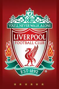 Plagát, Obraz - Liverpool FC - Crest, (61 x 91.5 cm)