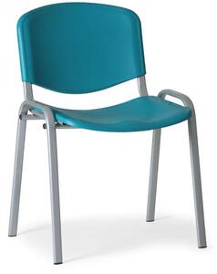 Plastová stolička ISO - sivá konštrukcia zelená