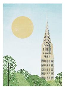 Plagát 30x40 cm Chrysler Building - Travelposter