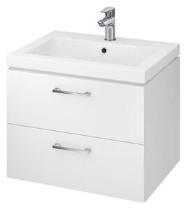 Kúpeľňová skrinka s umývadlom Cersanit LARA 59,4x46x44,7 cm biela lesk S801-147-DSM