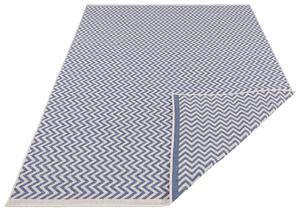 Mujkoberec Original Kusový koberec Nora 103734 Blue, Creme – na von aj na doma - 80x250 cm