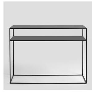 Čierny konzolový stolík CustomForm Tensio,100 x 35 cm