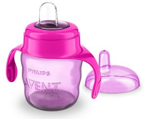 Tréningová detská fľaša Philips Avent 200 ml 6m+ Farba: ružová