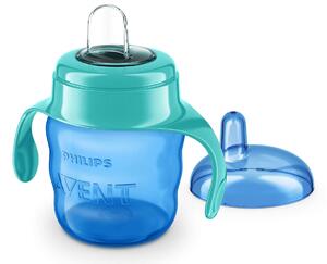 Tréningová detská fľaša Philips Avent 200 ml 6m+ Farba: modrá