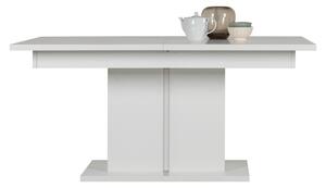 Jedálenský stôl IVONA biela, rozkladací 160-200 cm
