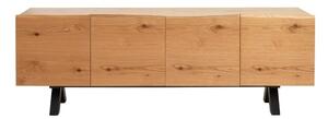 Nízka komoda z dreva bieleho duba Unique Furniture Oliveto
