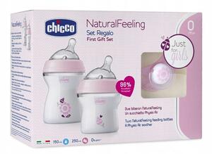 Chicco Set na kŕmenie pre dieťa ružová Farba: ružová