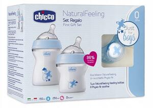 Chicco Set na kŕmenie pre dieťa ružová Farba: modrá