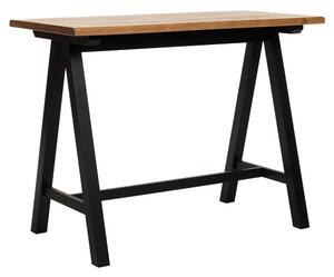 Barový stolík z dreva bieleho duba Unique Furniture Oliveto, 71 x 140 cm