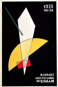 Obrazová reprodukcia Poster for a Bauhaus exhibition in Weimar, Germany, Moholy-Nagy, Laszlo