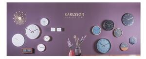 Biele nástenné hodiny Karlsson Charm