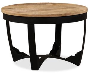 Príručný stolík, masívne surové mangovníkové drevo, 60x40 cm