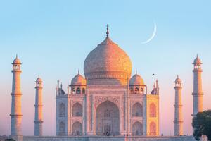 Plagát, Obraz - Taj Mahal - Sunset, (91.5 x 61 cm)