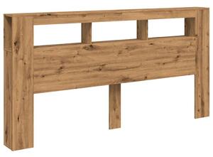 LED čelo postele dub artisan 200x18,5x103,5 cm kompozitné drevo