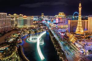 Plagát, Obraz - Las Vegas - Aerial View, (91.5 x 61 cm)