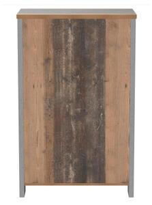 Skrinka na topánky CLIF staré drevo/betón