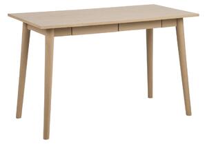Dizajnový písací stôl Nahla 120 cm, dub biely