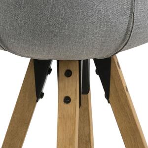 Dizajnová barová stolička Nascha, svetlo šedá